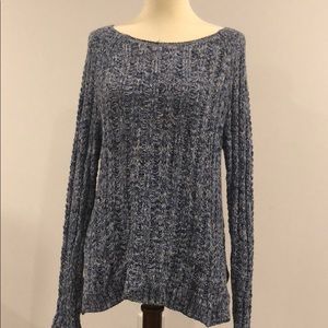 Blue cotton sweater